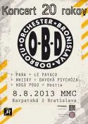 Legendárna kapela O.B.D. oslávi v lete svoje 20. narodeniny unikátnym koncertom v Bratislave!